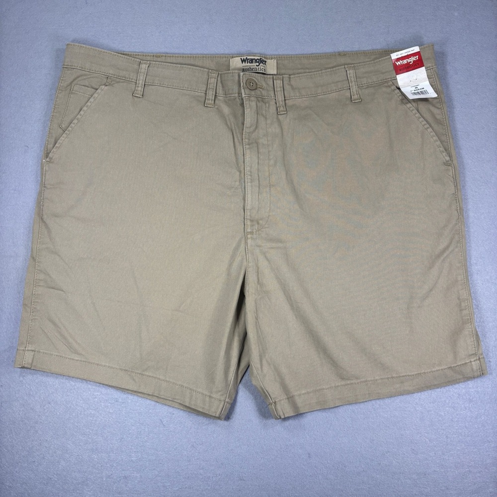 Wrangler Authentics Chino Shorts‎ Men's 46 7" Inseam NWT Cotton Twill